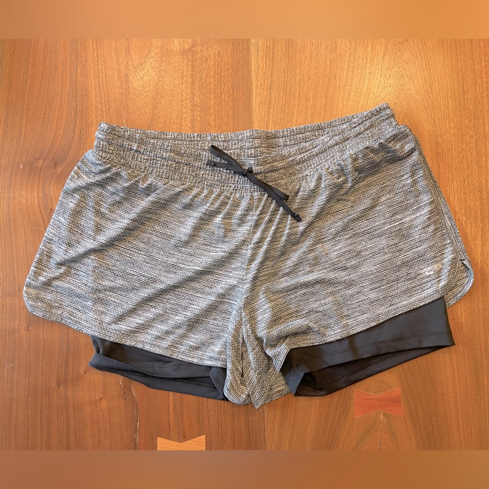 Champion Athletic Shorts, Size XL, Black and grey